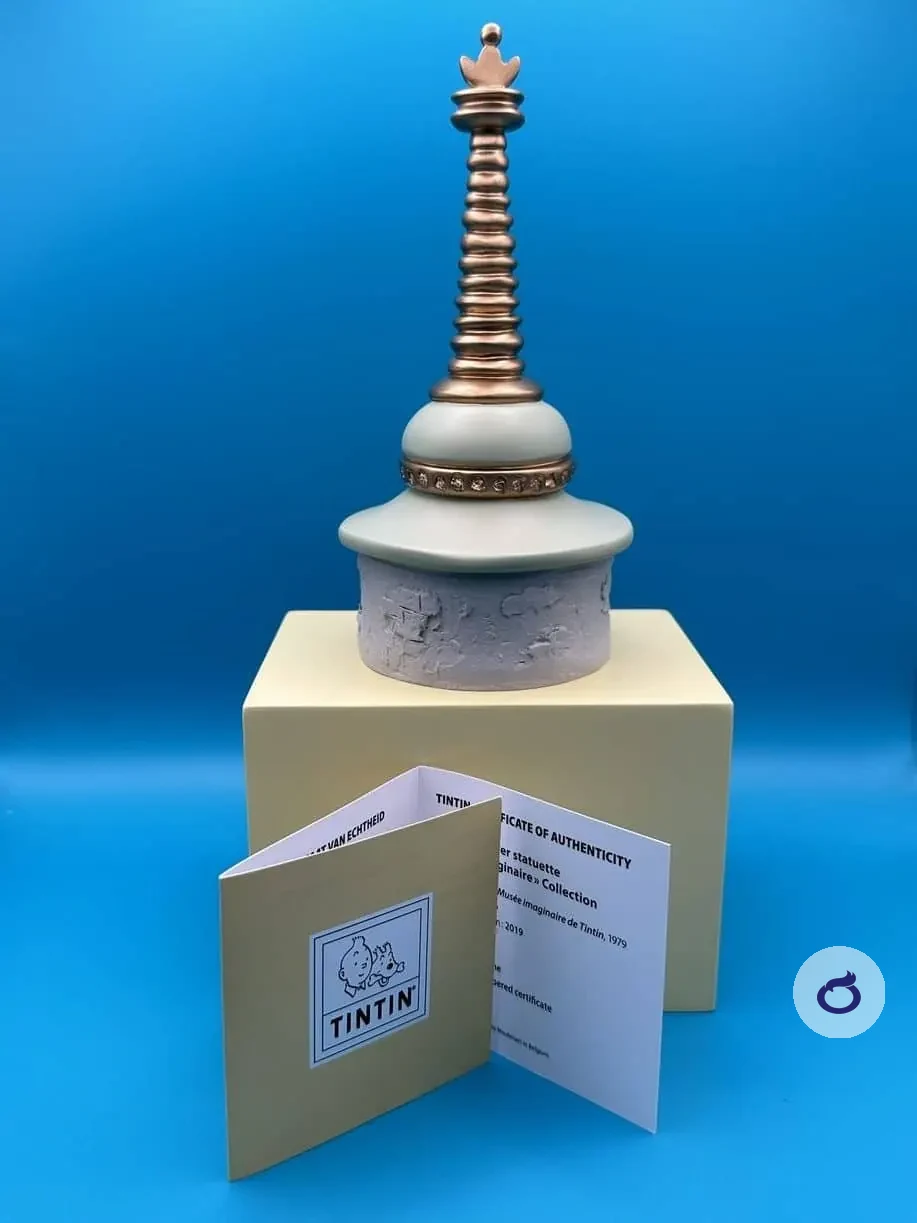 Chorten-Statuette aus dem Imaginären Museum von Tim und Struppi