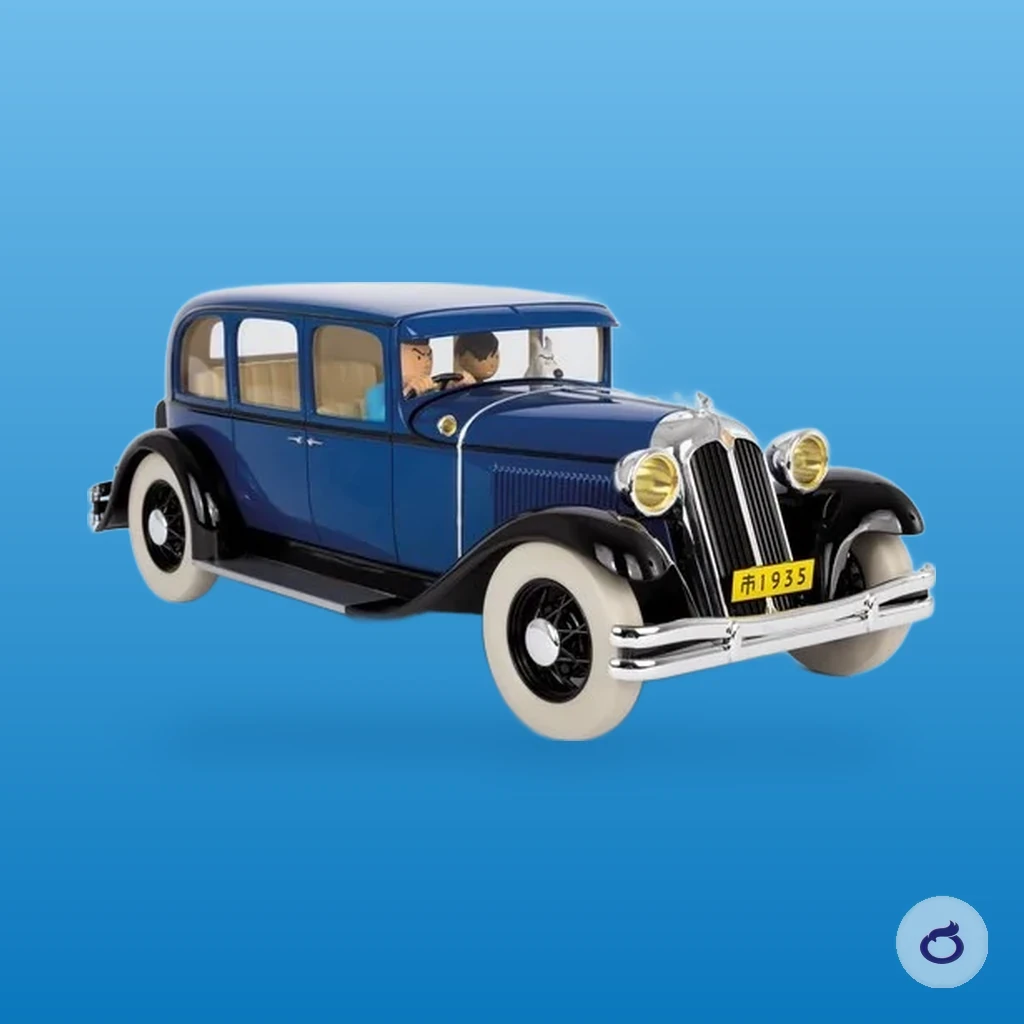 Die Chrysler nach Nanking, Tim und Struppi Auto 1:12