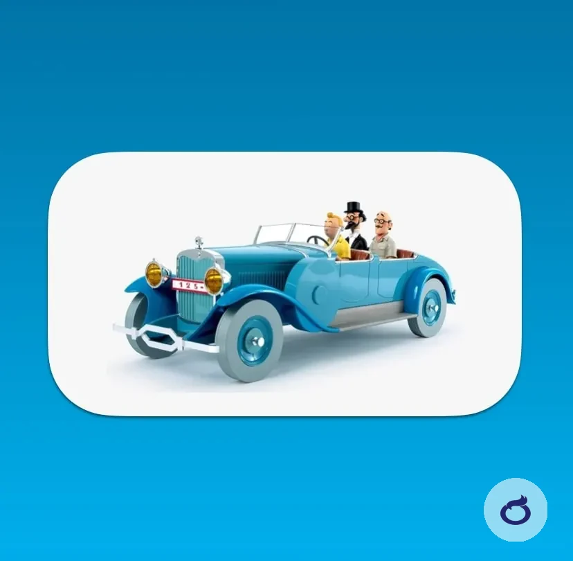 Dr. Finneys Torpedo Tim und Struppi Auto 1:12